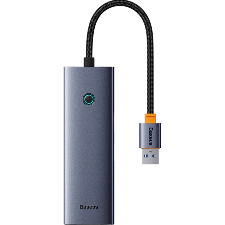 Baseus UltraJoy 4in1 USB-A Hub 3 x USB-A 3.0 + RJ45 - Gray