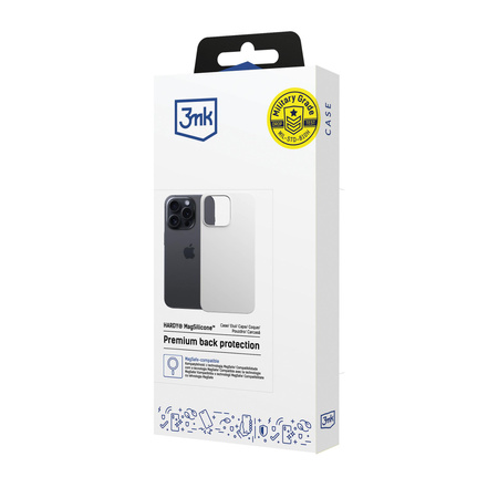 Apple iPhone 16 Pro - 3mk Hardy MagSilicone White