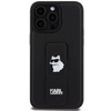 Karl Lagerfeld nakładka do iPhone 13 Pro 6,1&quot; KLHCP13LGSACHPK HC GRIPSTAND SAFFIANO CHOUPETTE PINS czarna