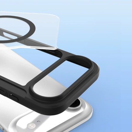 Etui Dux Ducis Skin X Pro na iPhone 17 Air z portfelem, kompatybilne z MagSafe - czarne