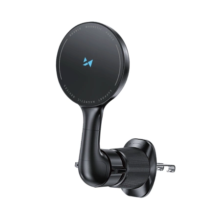 Wozinsky WCT5-6S4Y Autohalterung mit Qi/MagSafe 15W induktivem Ladegerät für Lüftungsschlitze - Schwarz