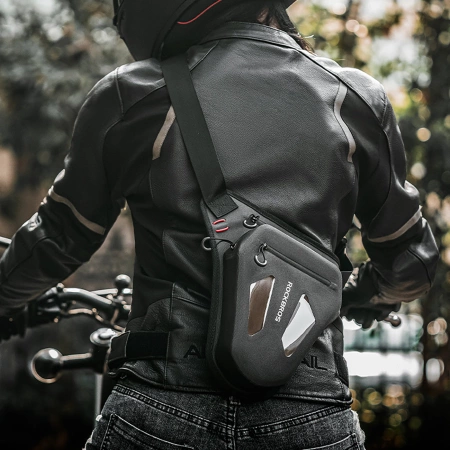 Rockbros Motorcycle Bag for Leg, Thigh, Waist, Shoulder - Black