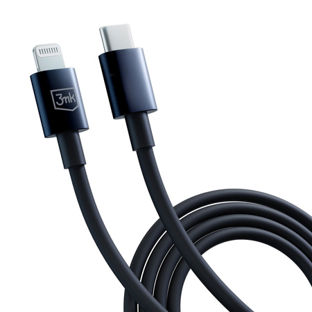 3MK KABEL HYPER USB-C/LIGHTNING 20W 1,2m czarny