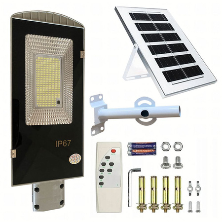 Lampa solarna ogrodowa / uliczna na słup 100W 129 LED RC-K-1328