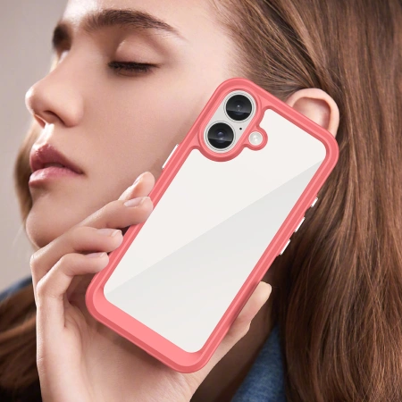 Outer Space Case mit Gelrahmen für iPhone 16 Plus – rot