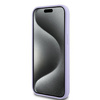 Original Handyhülle IPHONE 15 Karl Lagerfeld Hardcase Silicone KC Heads Ring MagSafe (KLHMP15SSCMKCRHU) violett