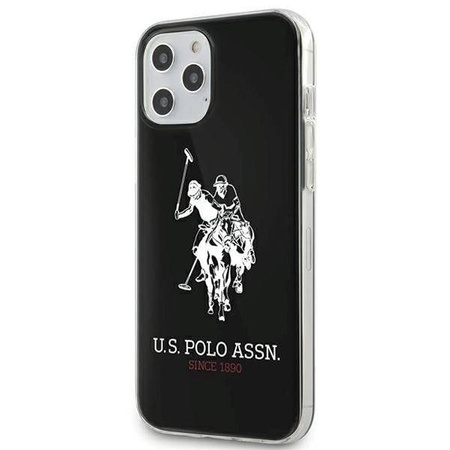 US Polo USHCP12LTPUHRBK iPhone 12 6,7" Pro Max czarny/black Shiny Big Logo