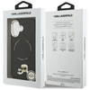 Karl Lagerfeld nakładka Magsafe PU case with Karl&Choupette heads pins logo and metal camera buttons do iPhone 17 czarna