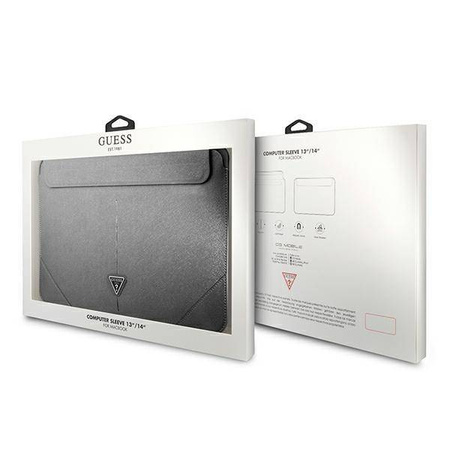 Guess Sleeve GUCS14PSATLG 13/14 &quot;silver / silver Saffiano Triangle Logo