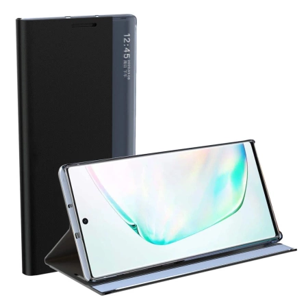 New Sleep Case Booktype Case Smart Schutzhülle mit Ständerfunktion Hülle für Samsung Galaxy A03s (166,5) schwarz