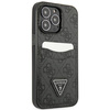 Schutzhülle IPHONE 13 PRO Guess Hardcase 4G Triangle Logo Cardslot (GUHCP13LP4TPK) schwarz