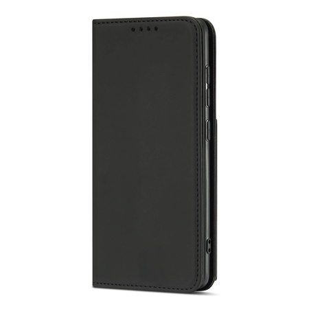 Magnet Card Case etui do Samsung Galaxy A12 5G pokrowiec portfel na karty kartę podstawka czarny