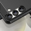 Etui silikonowe Carbon Case na iPhone 16e - czarne