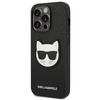Karl Lagerfeld Saffiano Choupette Head Patch Case - Etui iPhone 14 Pro (czarny)