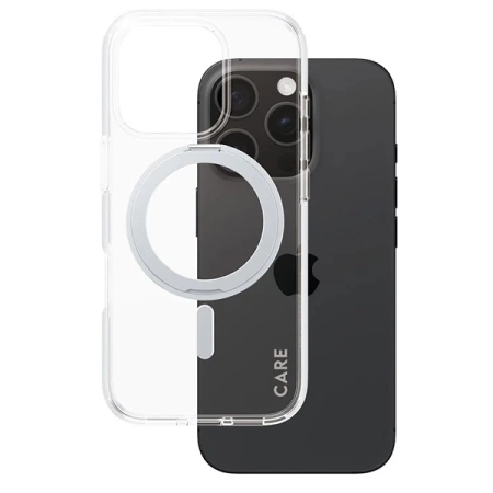 CARE by PanzerGlass Feature Kickstand Case iPhone 16 Pro 6,3&quot; Silber/Silber MagSafe 1326