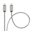Kabel USB C do USB C Forcell F-Energy QC4.0 PD 5A 100W E-Mark Metal 2 m C239 srebrny