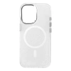 Etui brokatowe Glitter Case z MagSafe na Samsung Galaxy S25 Edge - białe