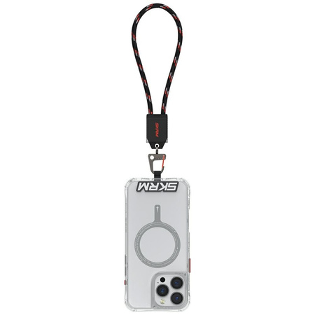 Uniwersalna smycz na nadgarstek z kablem 2w1 Skinarma Dyno Ve USB-C/USB-C czarny