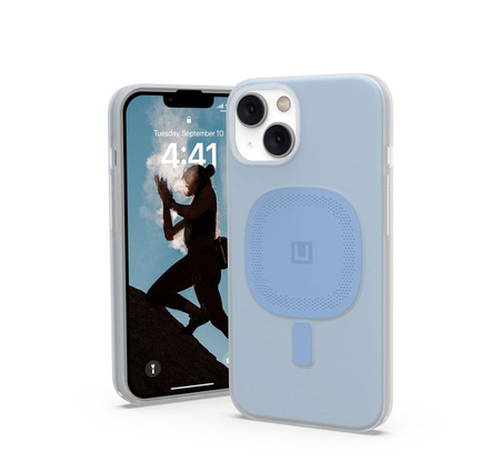 UAG Lucent [U] – Schutzhülle für iPhone 14 Plus kompatibel mit MagSafe (Cerulean)