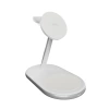 Puro Mag Station Qi2 3-in-1 Wireless Charger Compatible with MagSafe - White