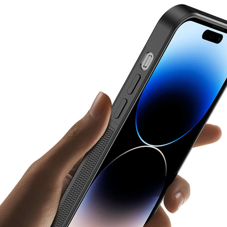 3 in 1 Case for iPhone 14 Pro with MagSafe Wallet RFID Blocking Stand Dux Ducis Rafi Mag - Black