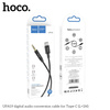 HOCO kabel AUX Audio Jack 3,5mm do Typ C UPA19 1m czarny
