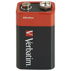 Verbatim Bateria alkaliczna 9V 6LR61      1szt czarny/black 49924