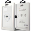 Karl Lagerfeld KLHMP15SHMRSKHH iPhone 15 6.1&quot; white/white hardcase Ring Stand Karl Head MagSafe