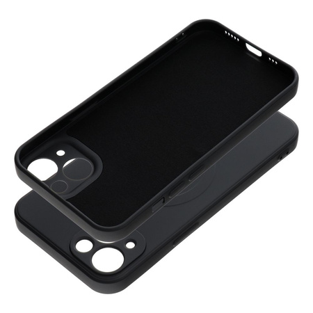 Futerał Silicone Mag Cover kompatybilny z MagSafe do IPHONE 13 czarny