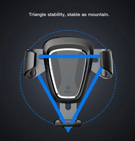 Baseus Gravity Car Mount - Grawitacyjny uchwyt samochodowy (czarny)