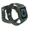 Protect Strap Band opaska z etui do Watch 7 / 6 / 5 / 4 / 3 / 2 / SE (45 / 44 / 42mm) obudowa pancerny pokrowiec na zegarek zielony