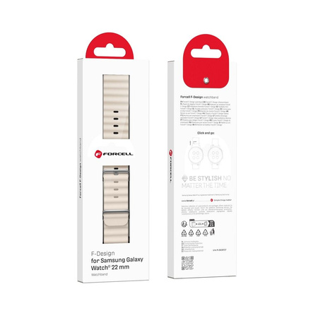 FORCELL F-DESIGN FS01 pasek / opaska do Samsung Watch 20mm gwiezdny