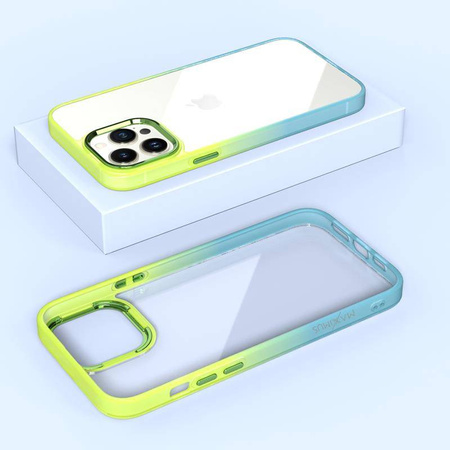 Case IPHONE 14 PLUS MX Rainbow green-blue