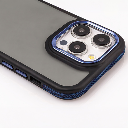 Nakładka Crystal Black do Samsung Galaxy M55 5G niebieska