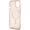 Guess GUHMP14MHCMCGP iPhone 14 Plus 6.7" pink/pink hardcase Glitter Gold MagSafe