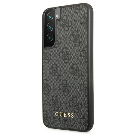 Guess GUHCS22SG4GFGR S22 S901 gray / gray hard case 4G Metal Gold Logo