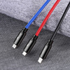 Kabel USB Baseus 3w1 USB-C / Lightning / Micro 3,5A 0,3m (czarny)