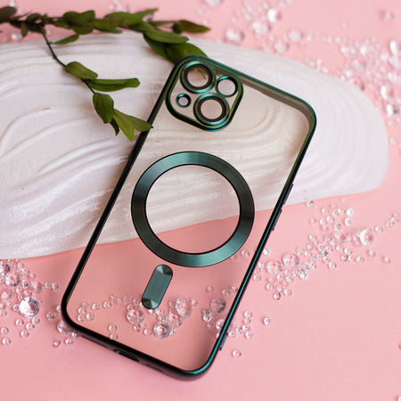 Nakładka Color Chrome Mag do iPhone SE 2024 zielona