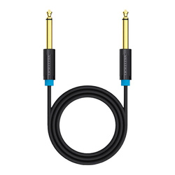 Kabel audio TS 6,35mm Vention BAABI 3m, czarny