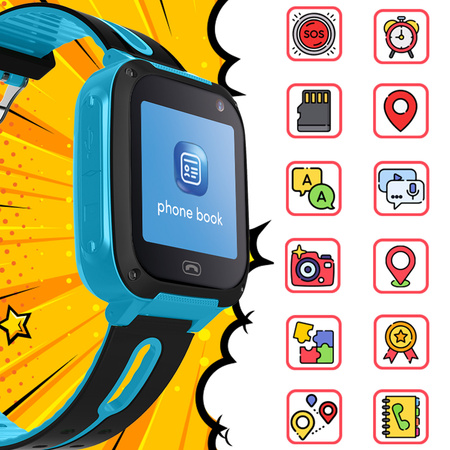 Smartwatch dziecięcy LBS Setty FunKid SD-100 niebieski