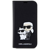 Karl Lagerfeld KLBKP14LSANKCPK iPhone 14 Pro 6,1" Bücherregal schwarz/schwarz Saffiano Karl & Choupette