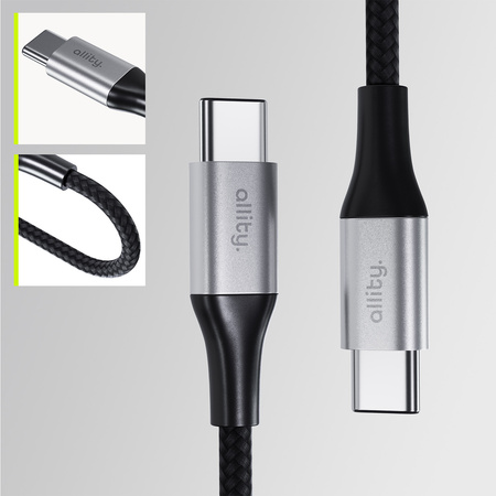 Allity kabel AUC-01 USB-C - USB-C 1,0 m 100W czarny