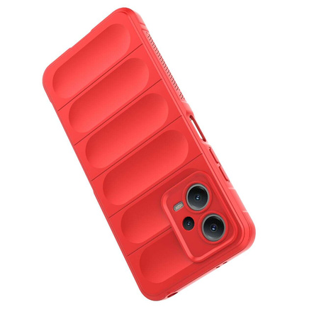Magic Shield Hülle für Xiaomi Redmi Note 12 5G / Poco X5 5G Flexible Panzerabdeckung Rot