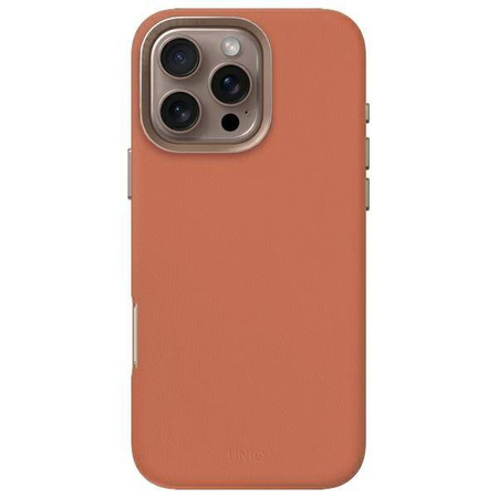 Case IPHONE 16 PRO UNIQ Lyden Magclick Charging Terracotta brown