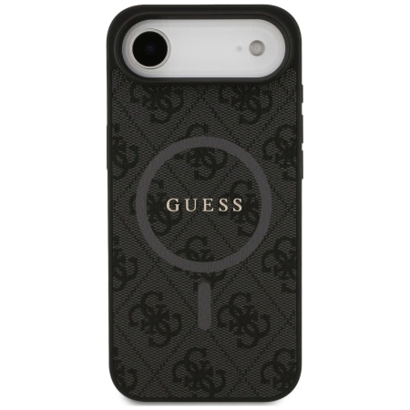 Guess 4G Ring Classic Logo MagSafe Hülle für iPhone 17 Air - Schwarz