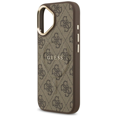 GUESS futerał do IPHONE 17 kompatybilny z MagSafe GUHMP17SP4MSEGCW (PU 4G W/ Classic) brązowy