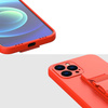 Rope Case silikonowe etui ze smyczą torebka smycz pasek do Samsung Galaxy A73 czerwony