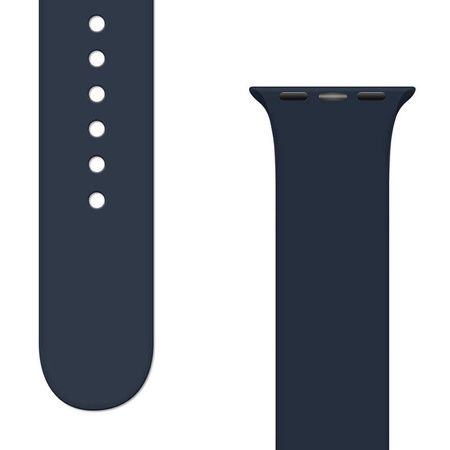 Silikonarmband APS Silikon Uhrenarmband Watch / SE (45/44 / 42mm) Armband Uhrenarmband Dunkelblau