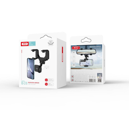 XO uchwyt samochodowy C70 czarny na wsteczne lusterko