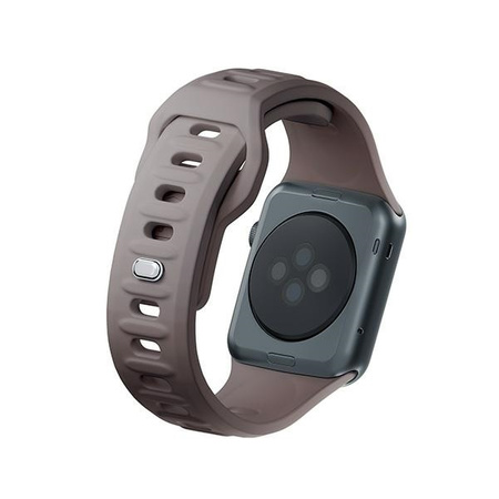 3MK Silicone Watch Strap brązowy/taupe dla Apple Watch 42/44/45/49mm